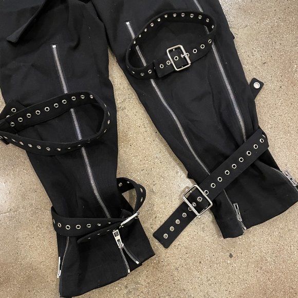 LOEWE Black Wool Belted Trousers - Picture 6 of 7